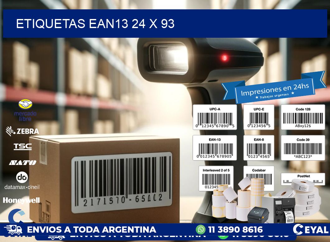 ETIQUETAS EAN13 24 x 93