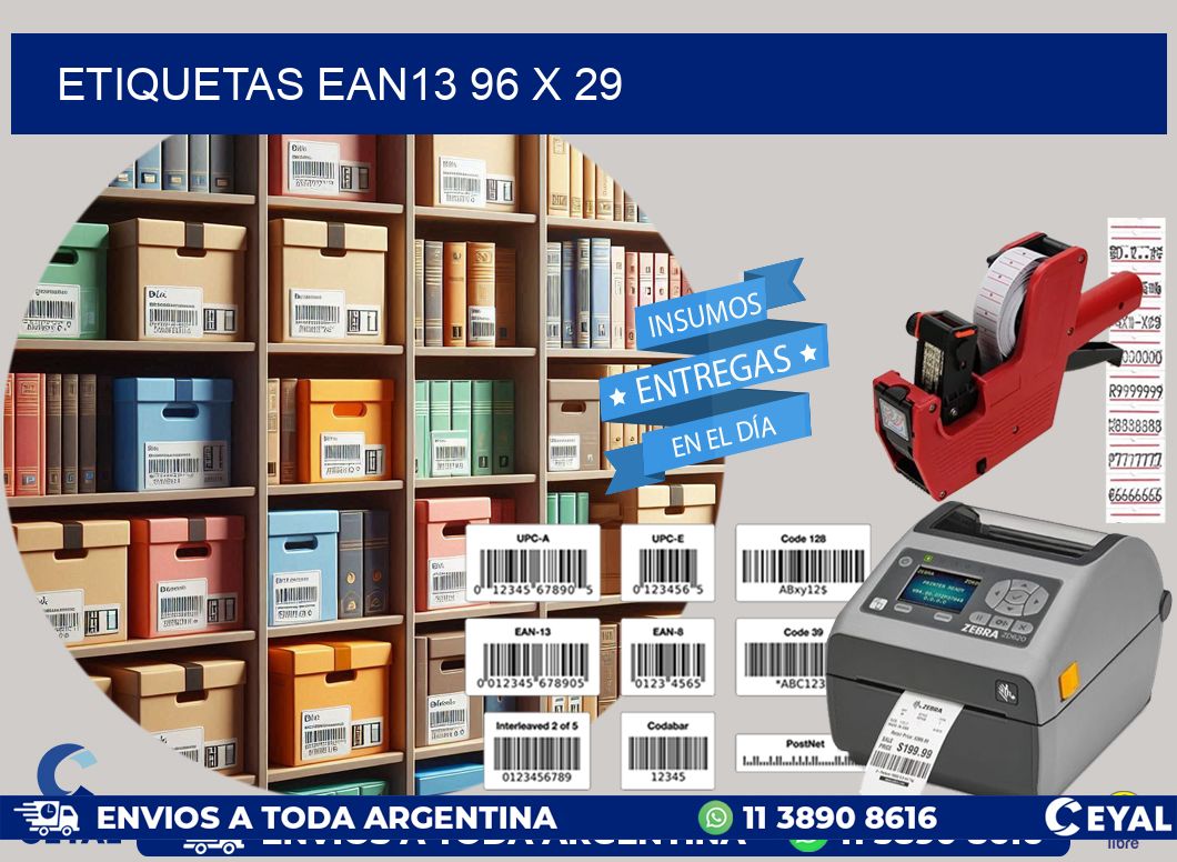ETIQUETAS EAN13 96 x 29