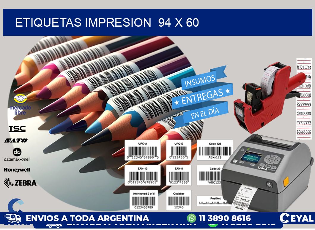 ETIQUETAS IMPRESION 94 x 60