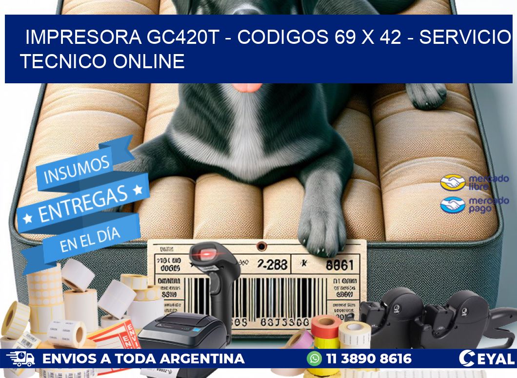 IMPRESORA GC420T - CODIGOS 69 x 42 - SERVICIO TECNICO ONLINE