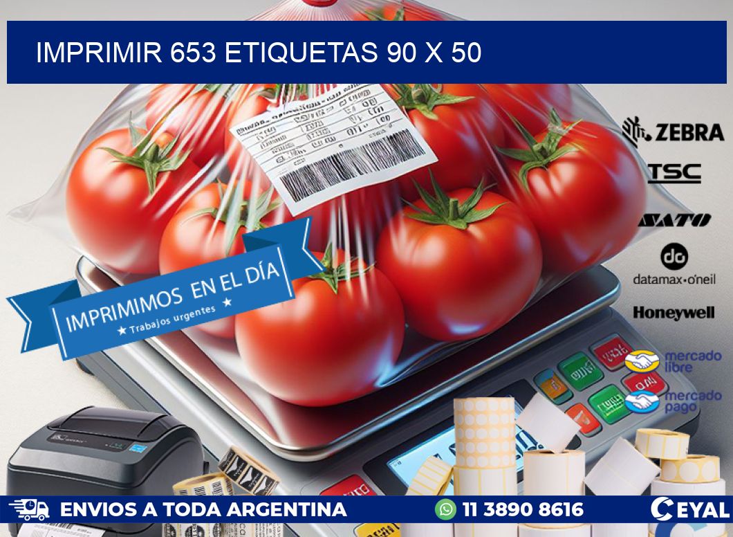 IMPRIMIR 653 ETIQUETAS 90 x 50
