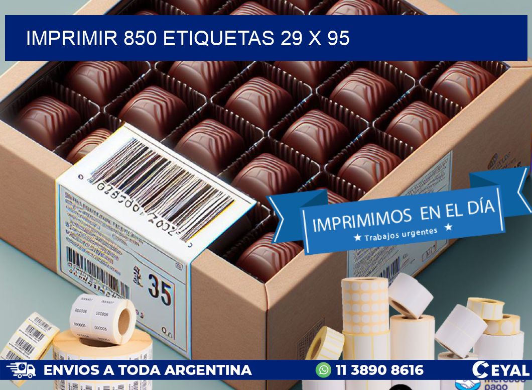 IMPRIMIR 850 ETIQUETAS 29 x 95