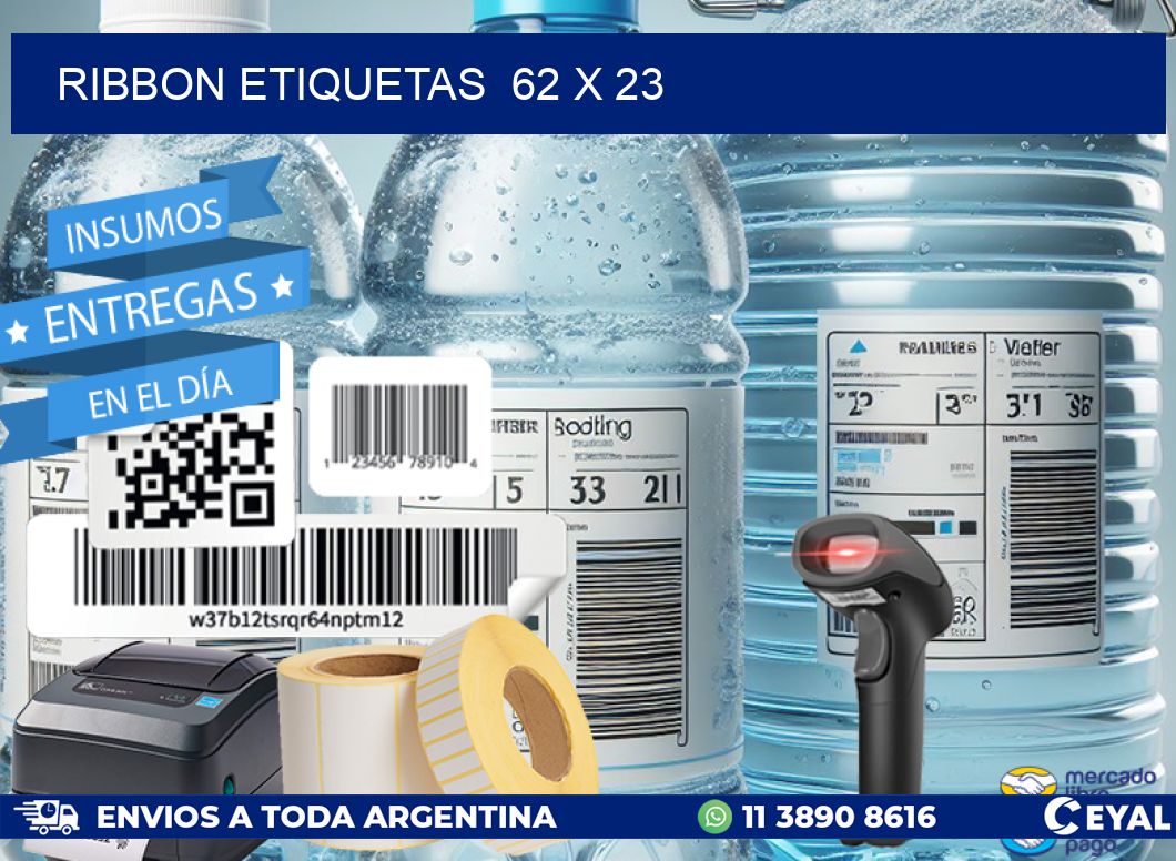 RIBBON ETIQUETAS  62 x 23
