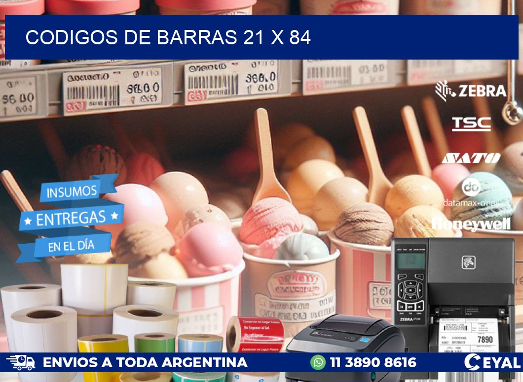 codigos de barras 21 x 84