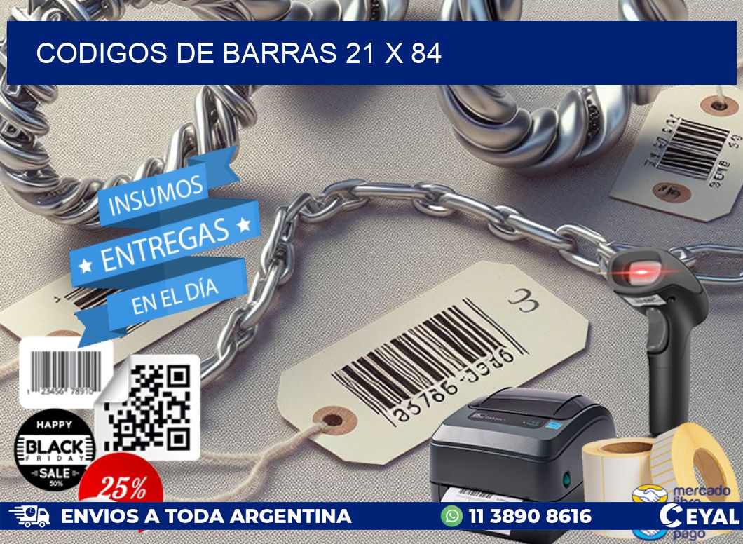 codigos de barras 21 x 84