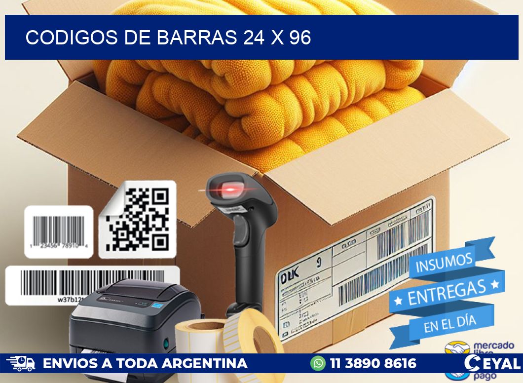codigos de barras 24 x 96