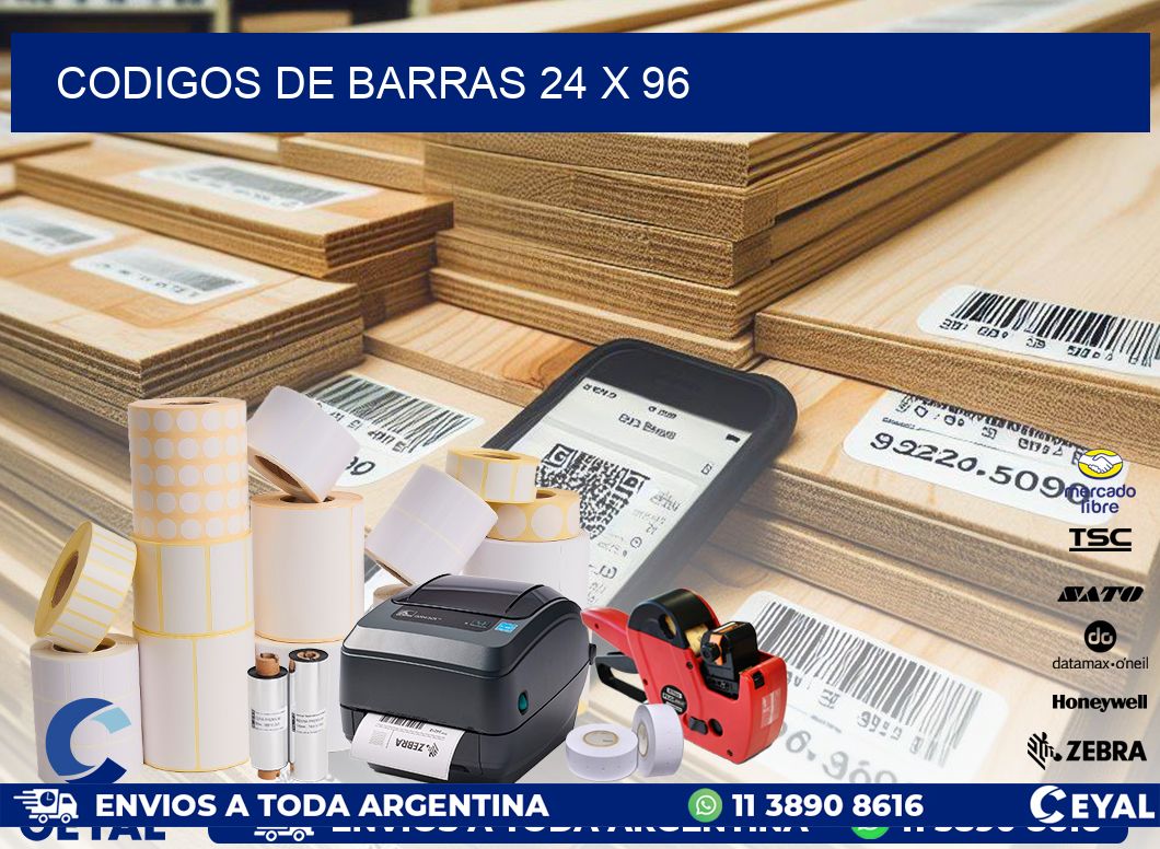codigos de barras 24 x 96