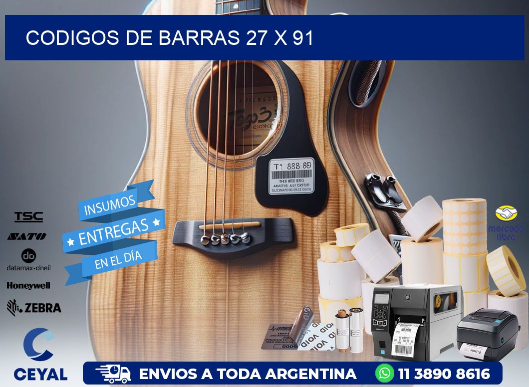 codigos de barras 27 x 91