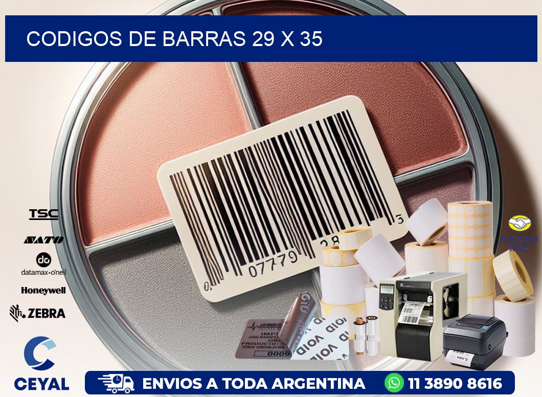 codigos de barras 29 x 35