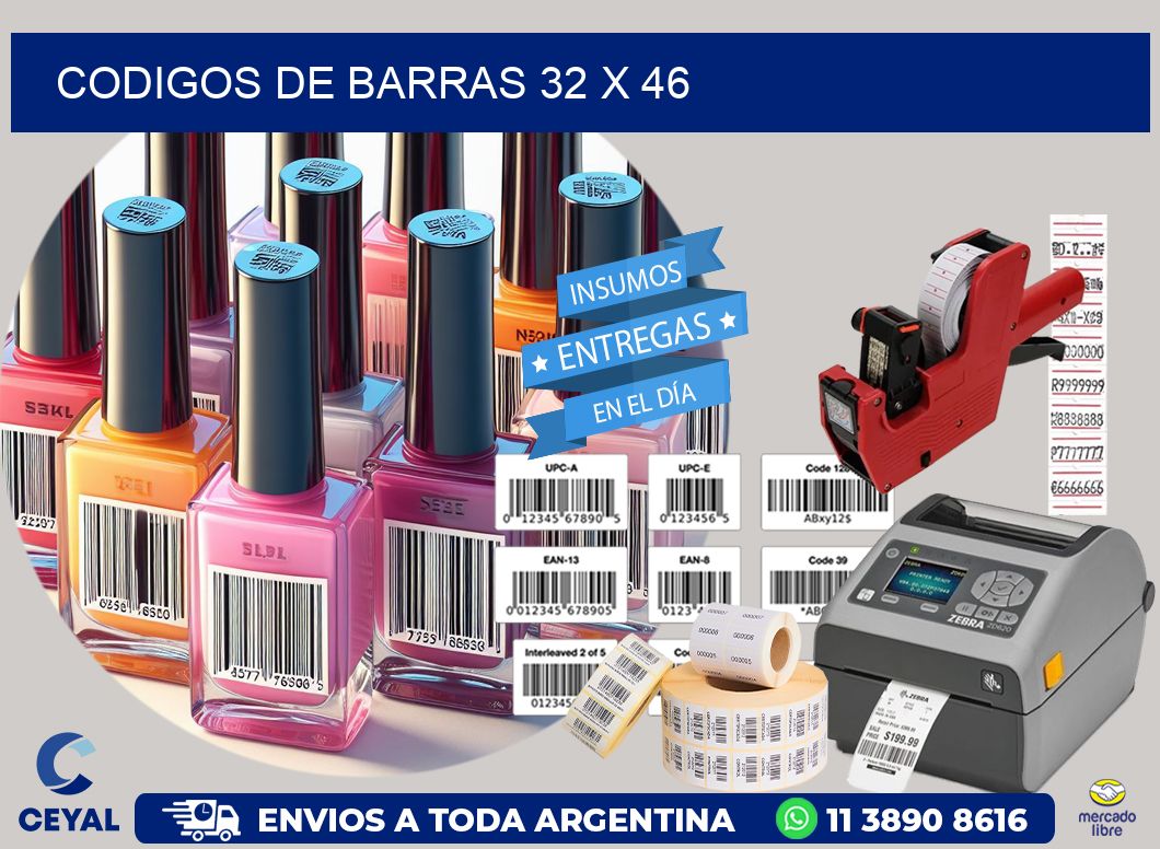 codigos de barras 32 x 46