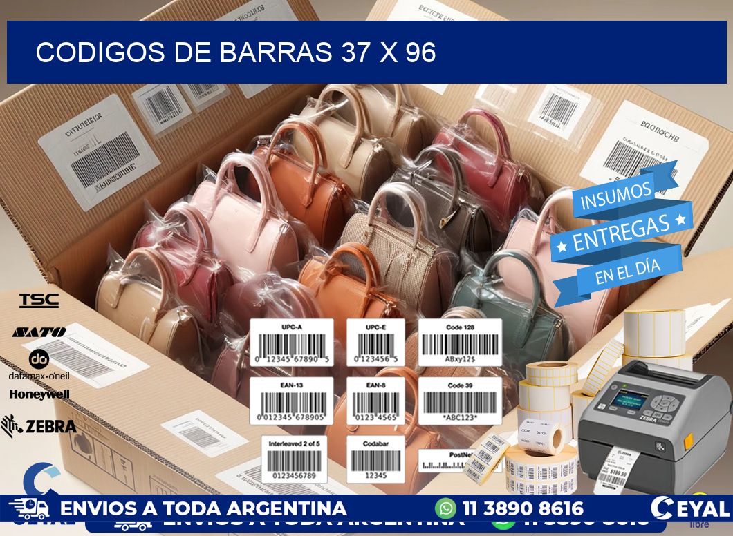 codigos de barras 37 x 96