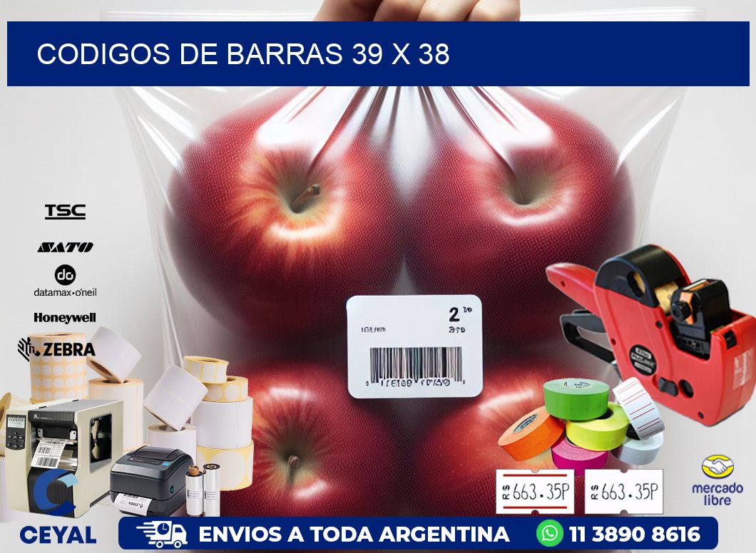 codigos de barras 39 x 38