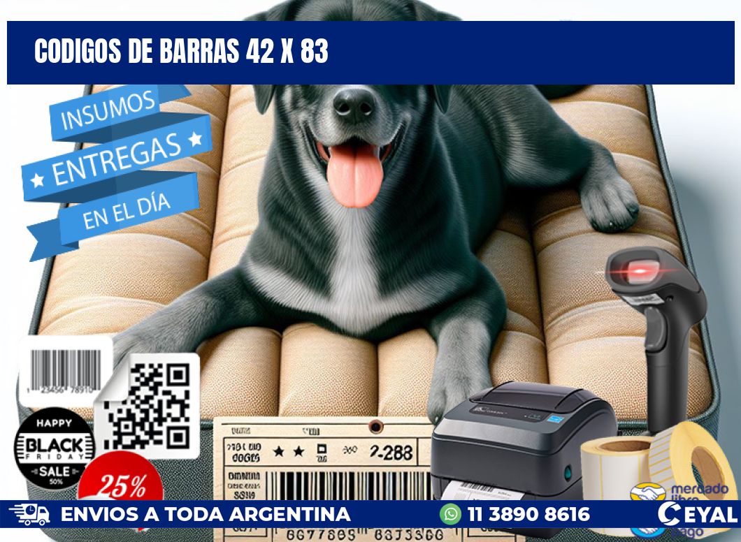 codigos de barras 42 x 83