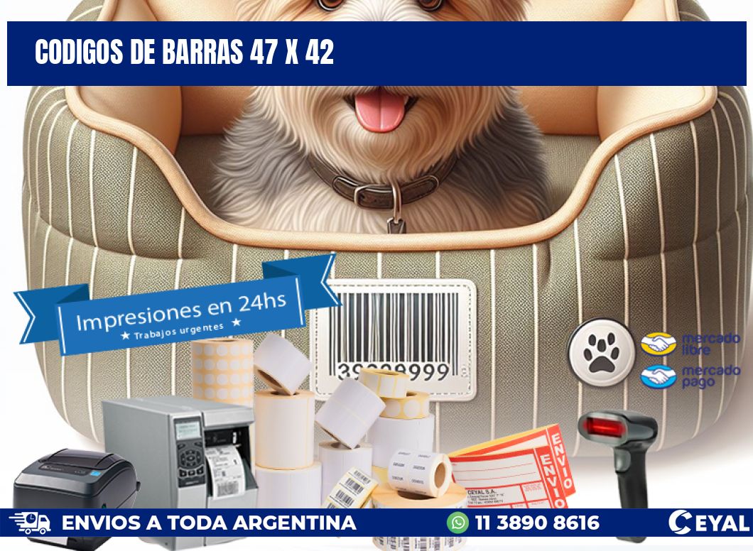 codigos de barras 47 x 42