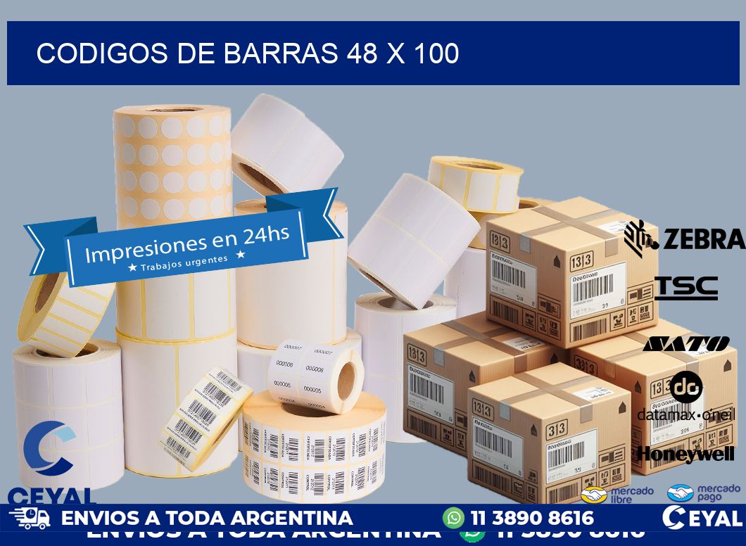 codigos de barras 48 x 100