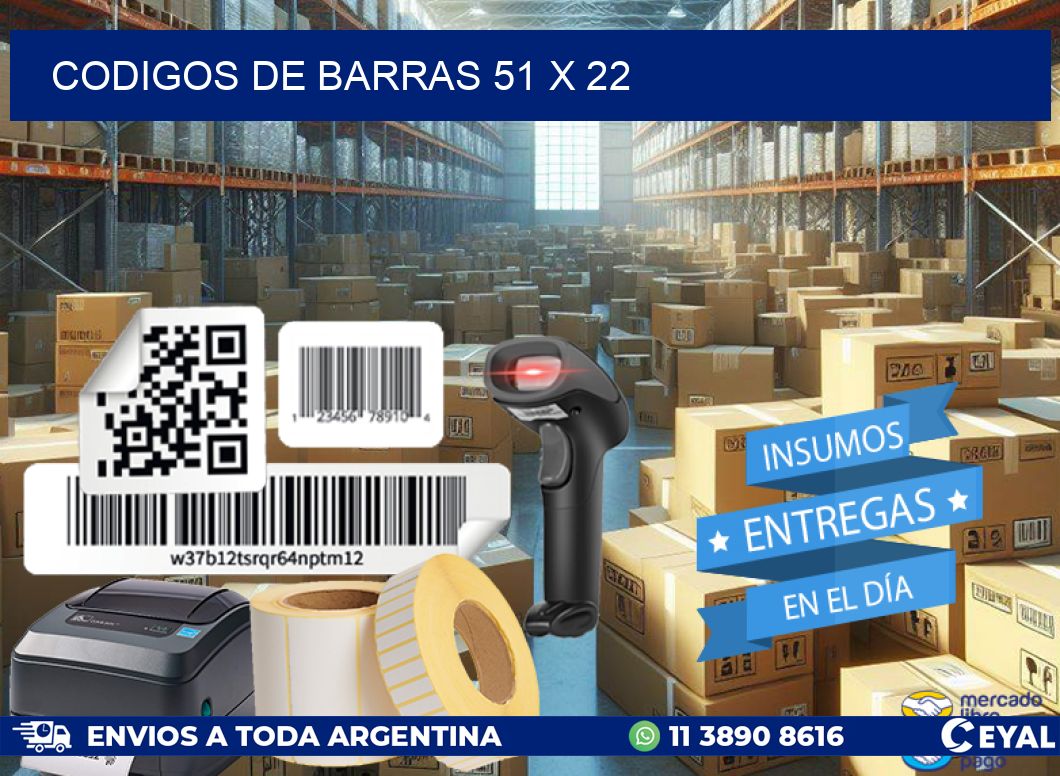 codigos de barras 51 x 22