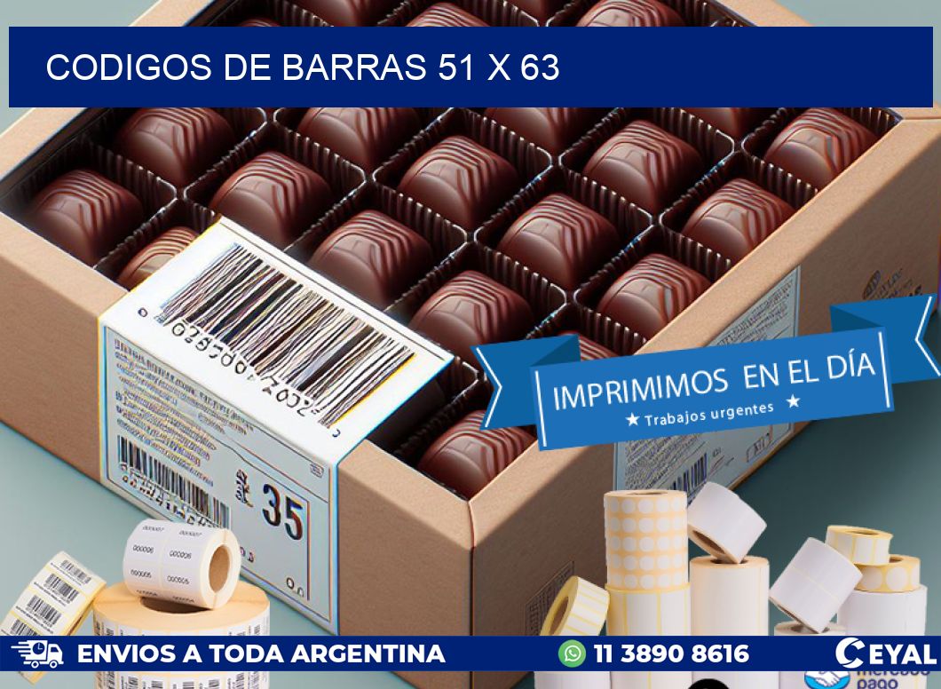 codigos de barras 51 x 63