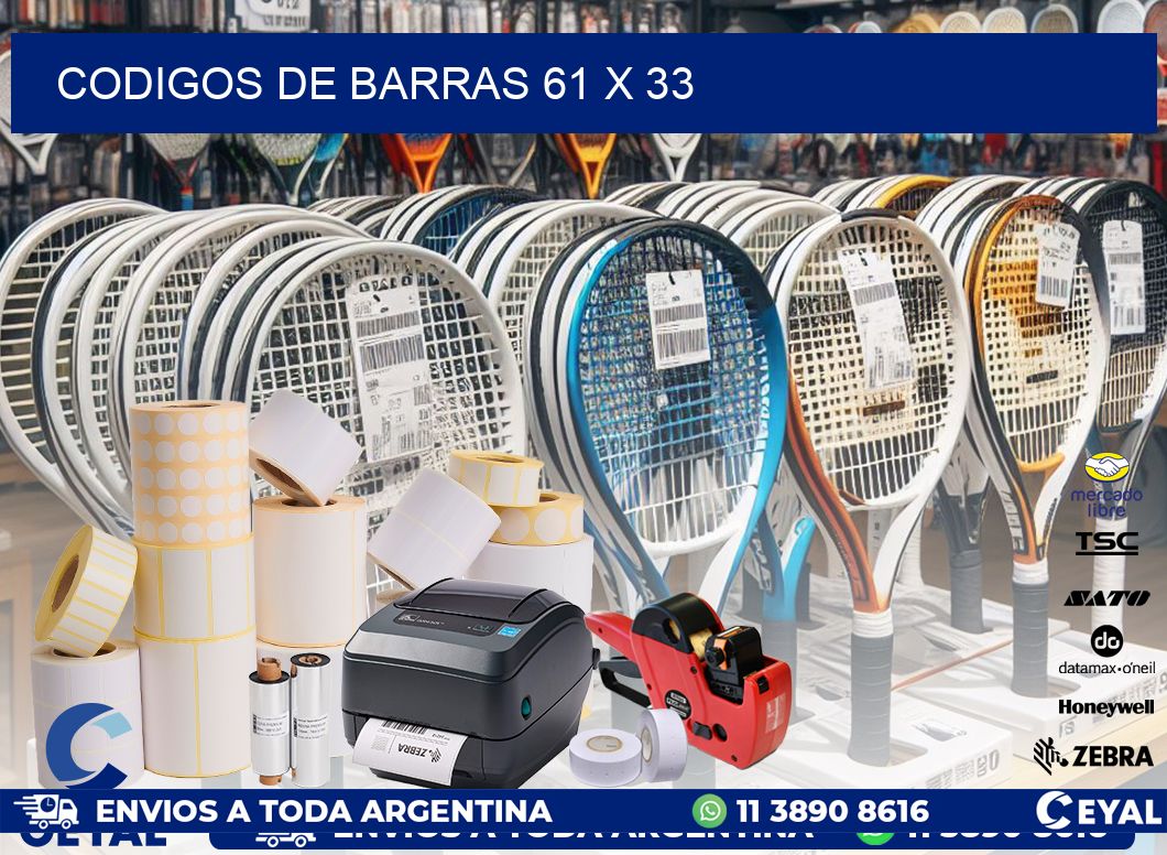 codigos de barras 61 x 33