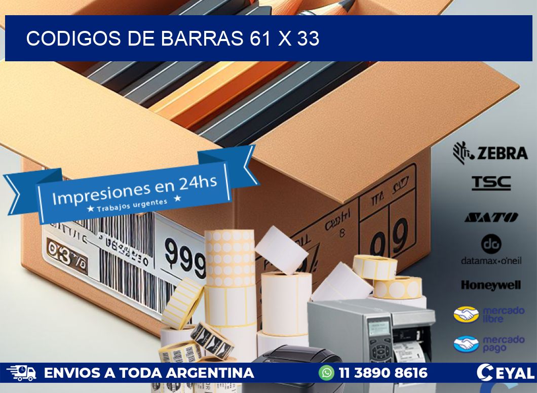 codigos de barras 61 x 33