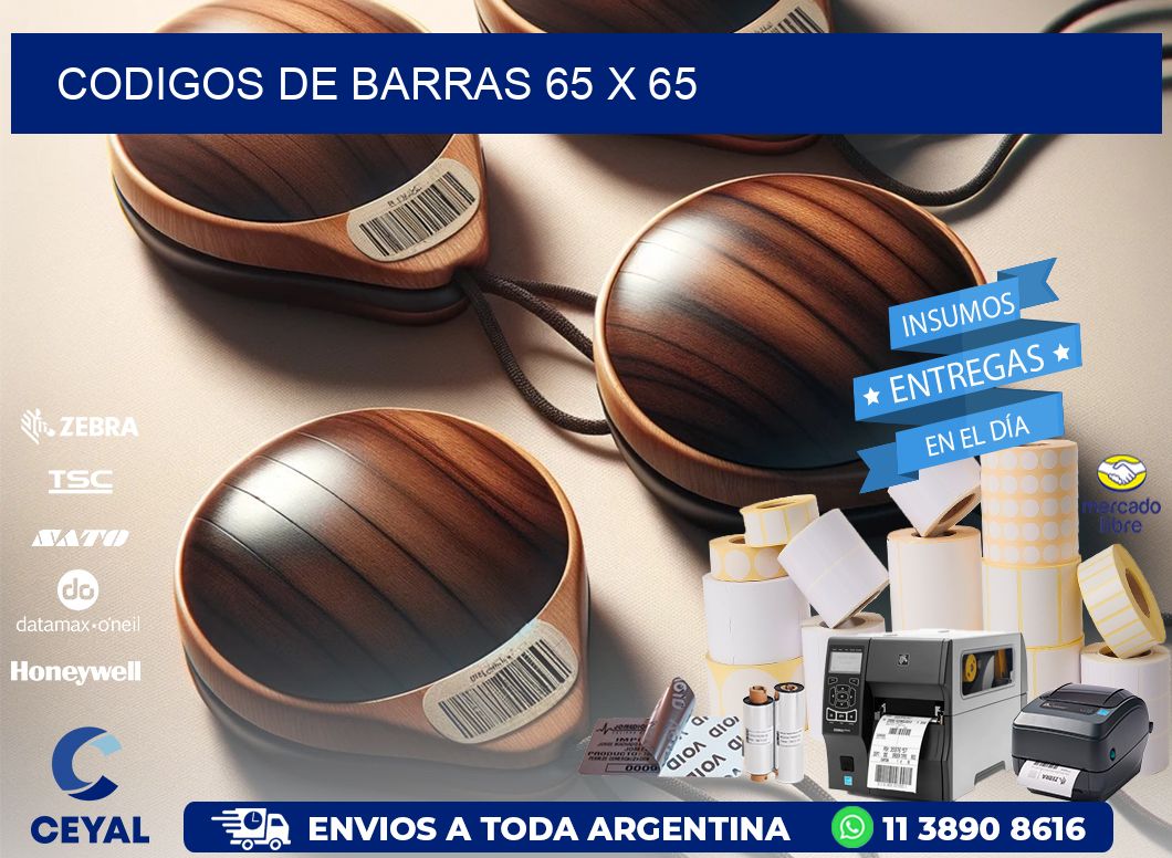 codigos de barras 65 x 65