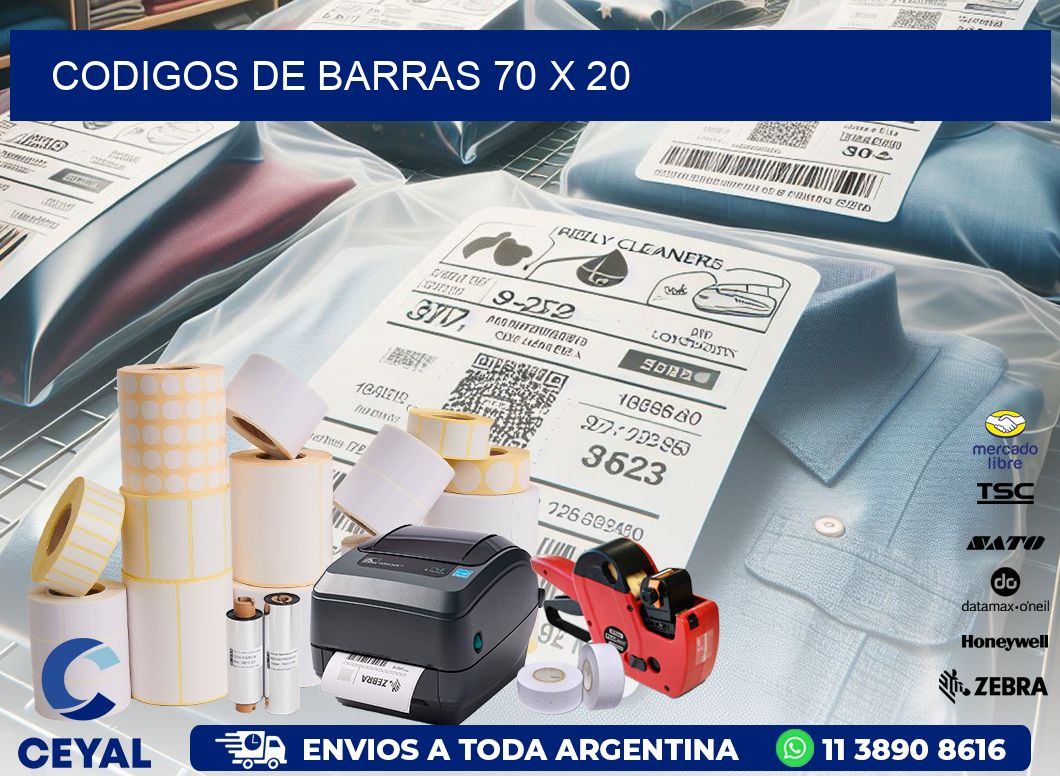 codigos de barras 70 x 20