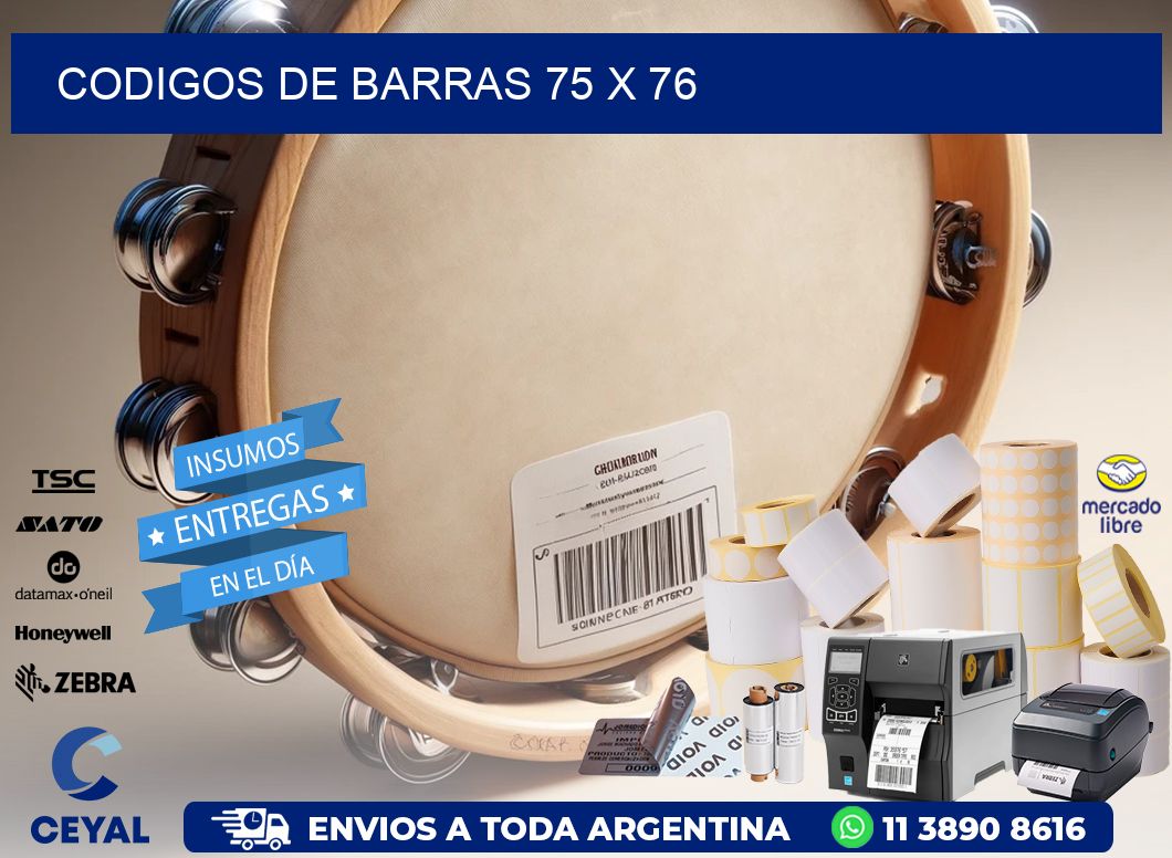 codigos de barras 75 x 76
