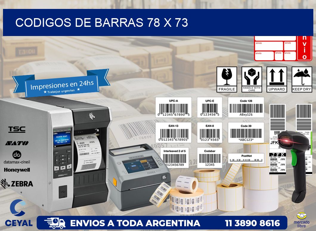 codigos de barras 78 x 73