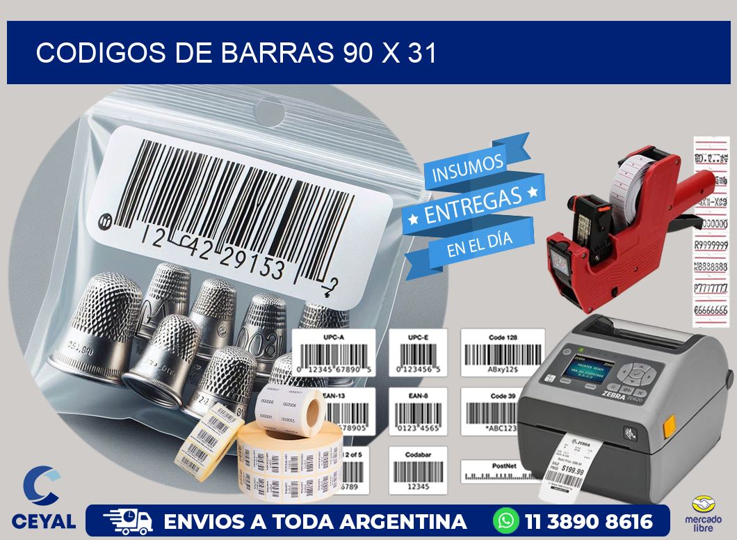 codigos de barras 90 x 31