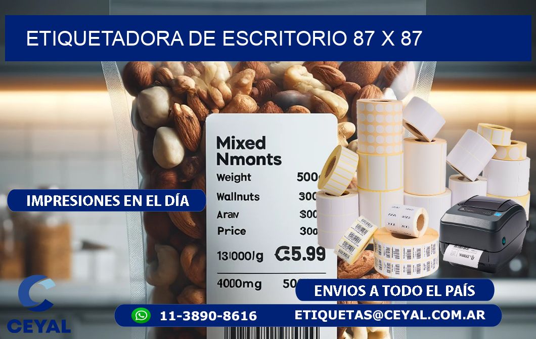 etiquetadora de escritorio 87 x 87