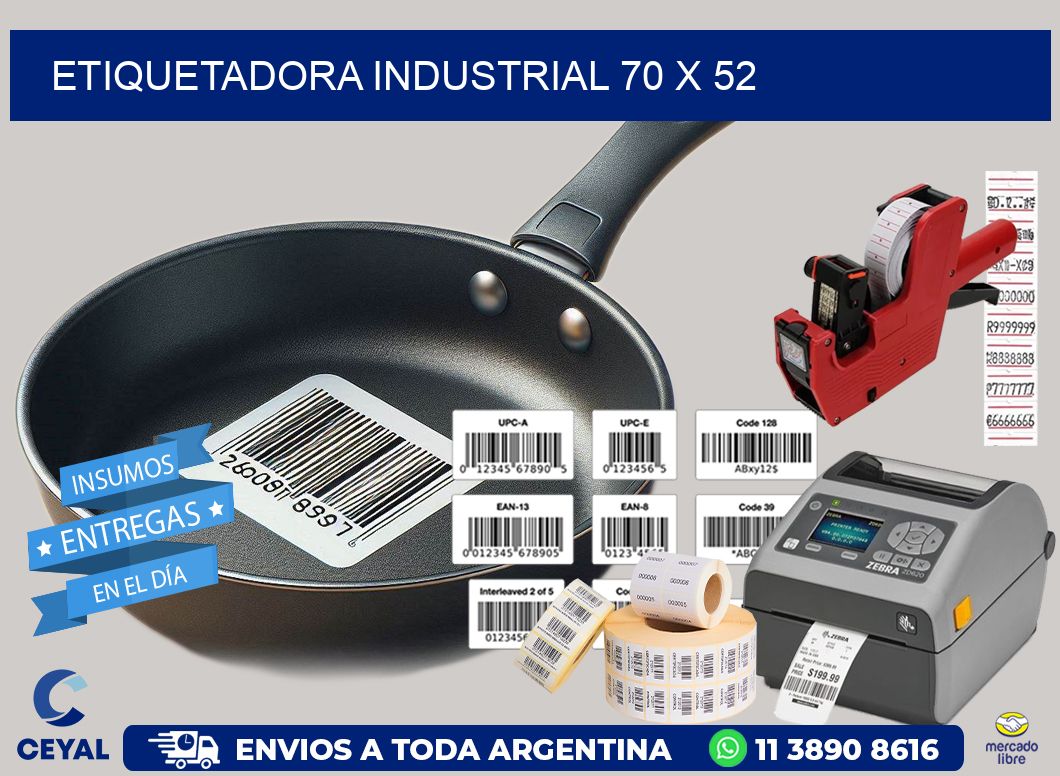 etiquetadora industrial 70 x 52