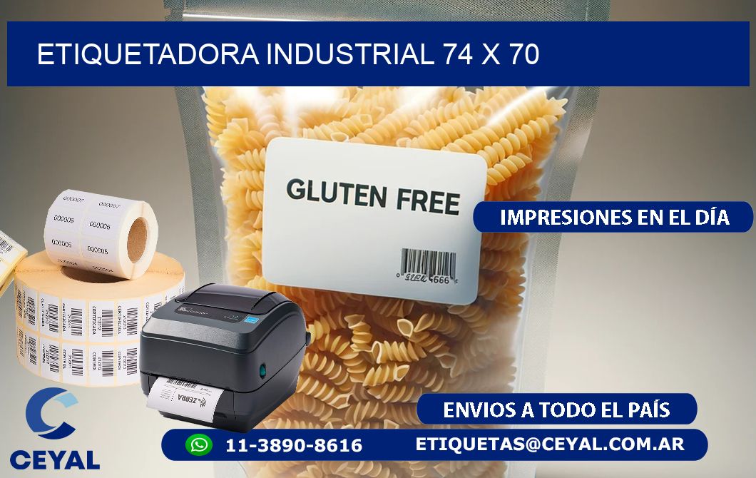 etiquetadora industrial 74 x 70