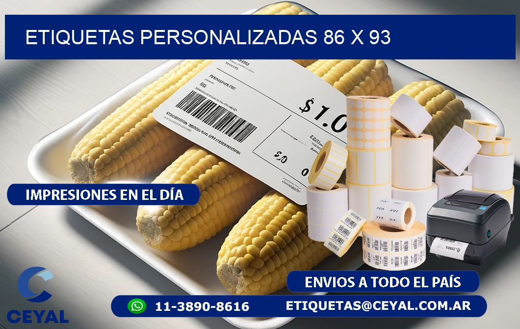 etiquetas personalizadas 86 x 93