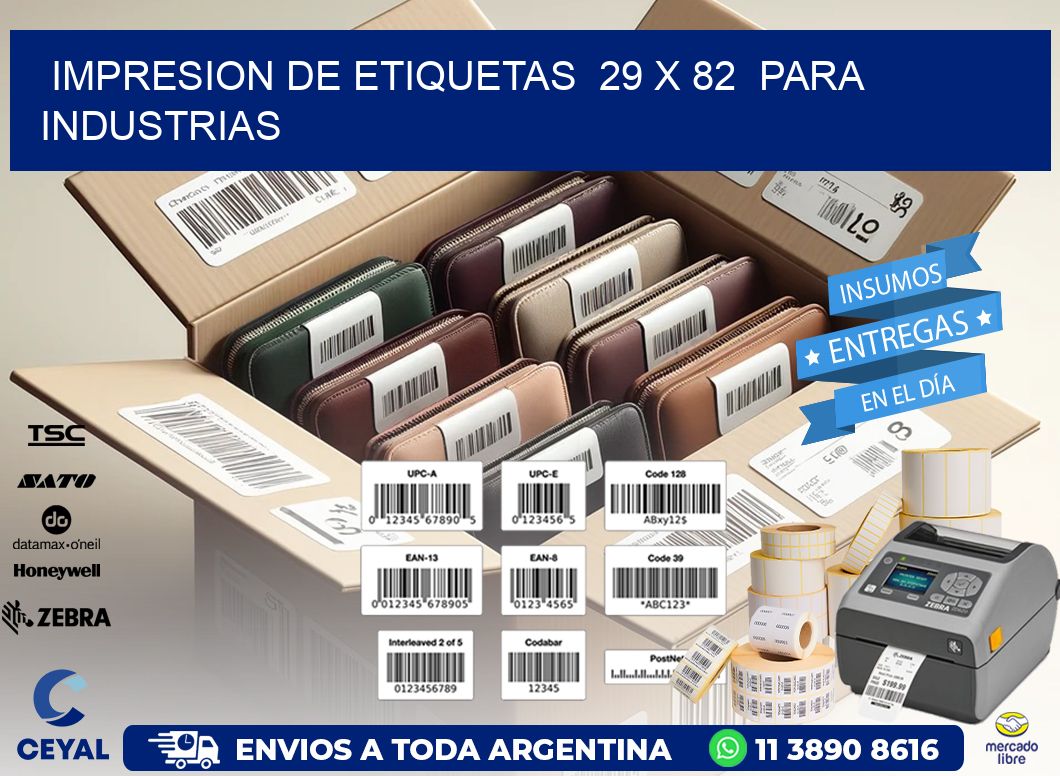impresion de etiquetas 29 x 82 para industrias
