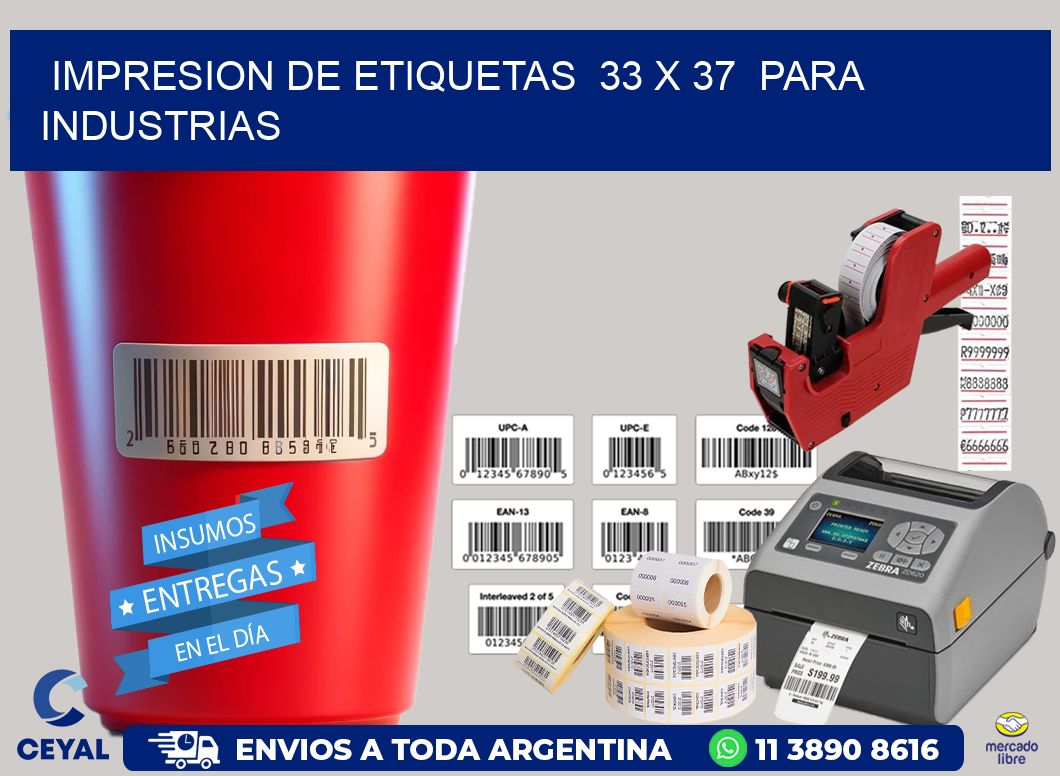 impresion de etiquetas 33 x 37 para industrias
