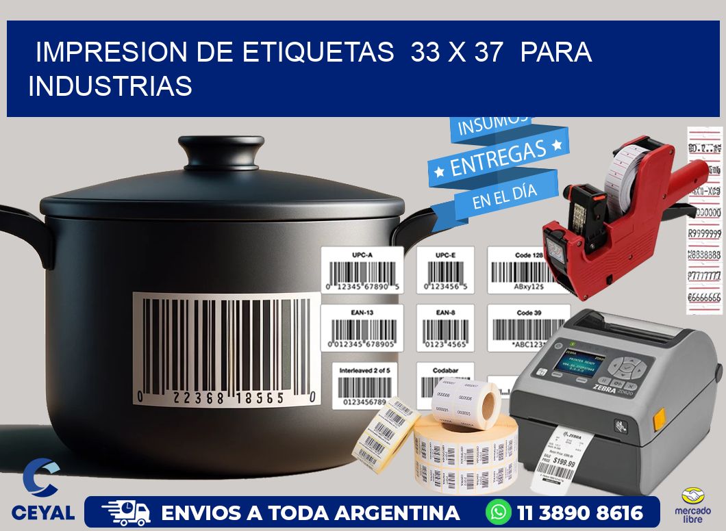 impresion de etiquetas 33 x 37 para industrias