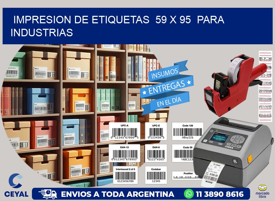 impresion de etiquetas 59 x 95 para industrias