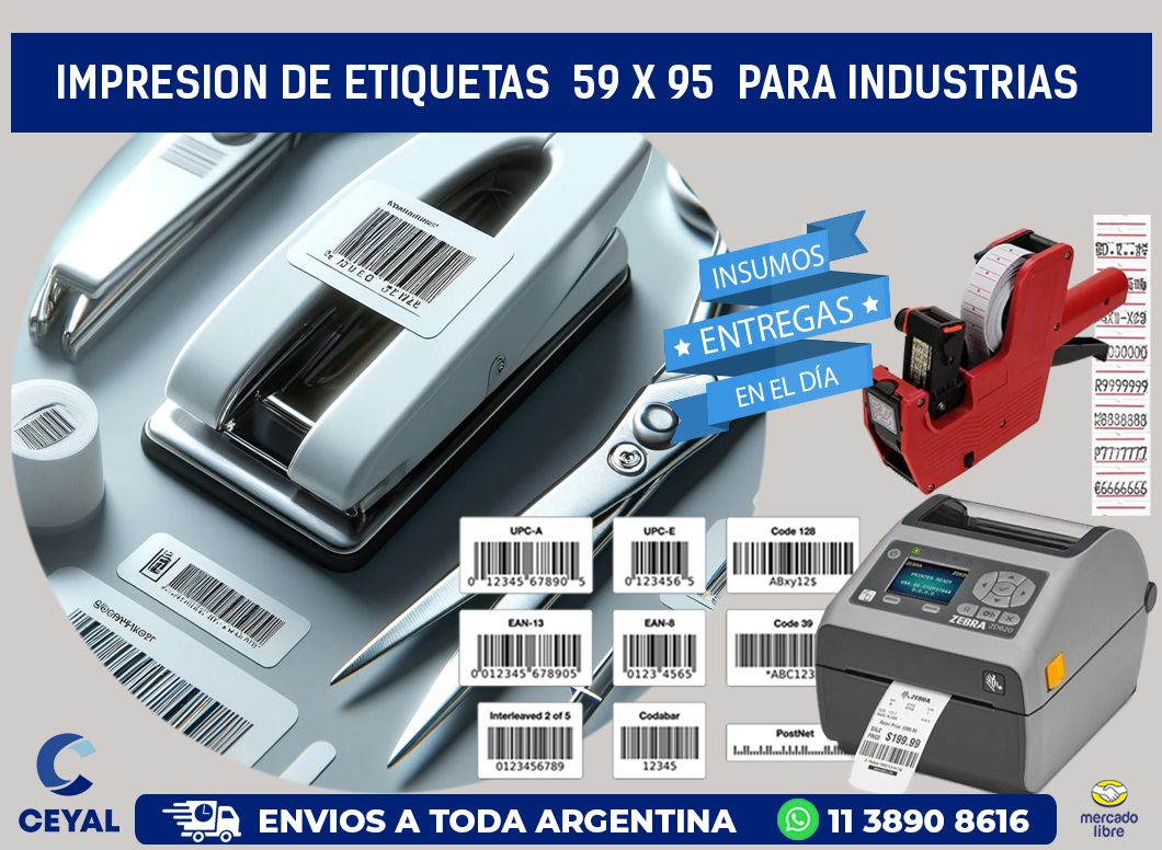 impresion de etiquetas 59 x 95 para industrias
