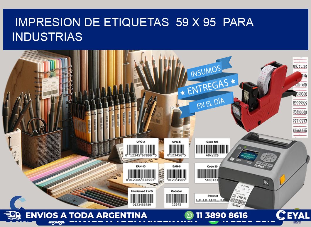 impresion de etiquetas 59 x 95 para industrias