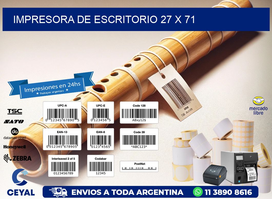 impresora de escritorio 27 x 71