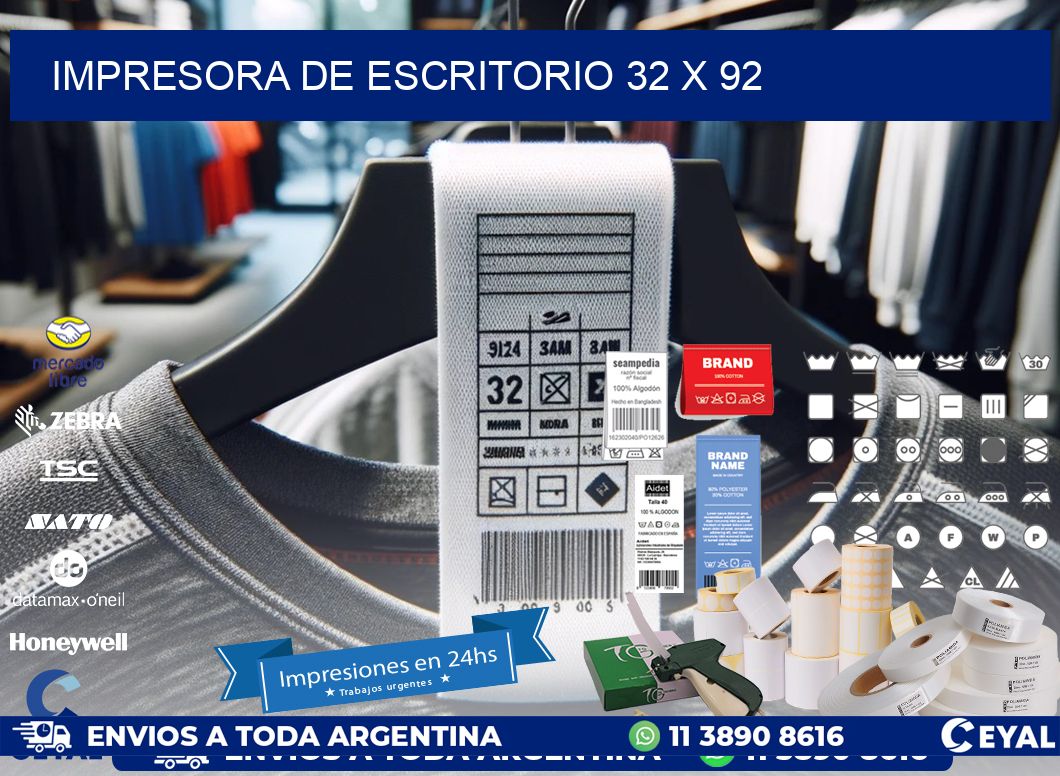 impresora de escritorio 32 x 92