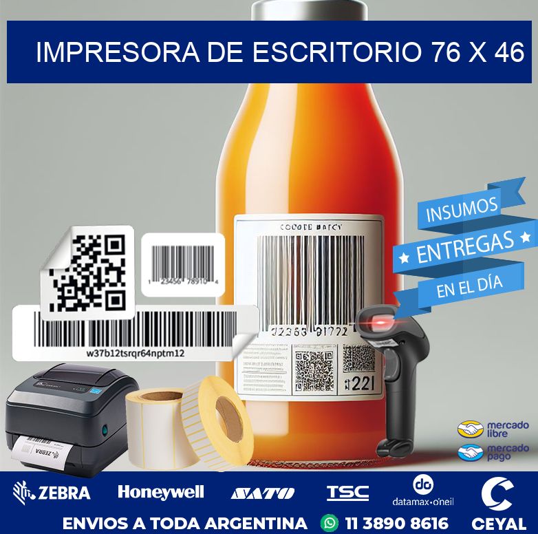 impresora de escritorio 76 x 46