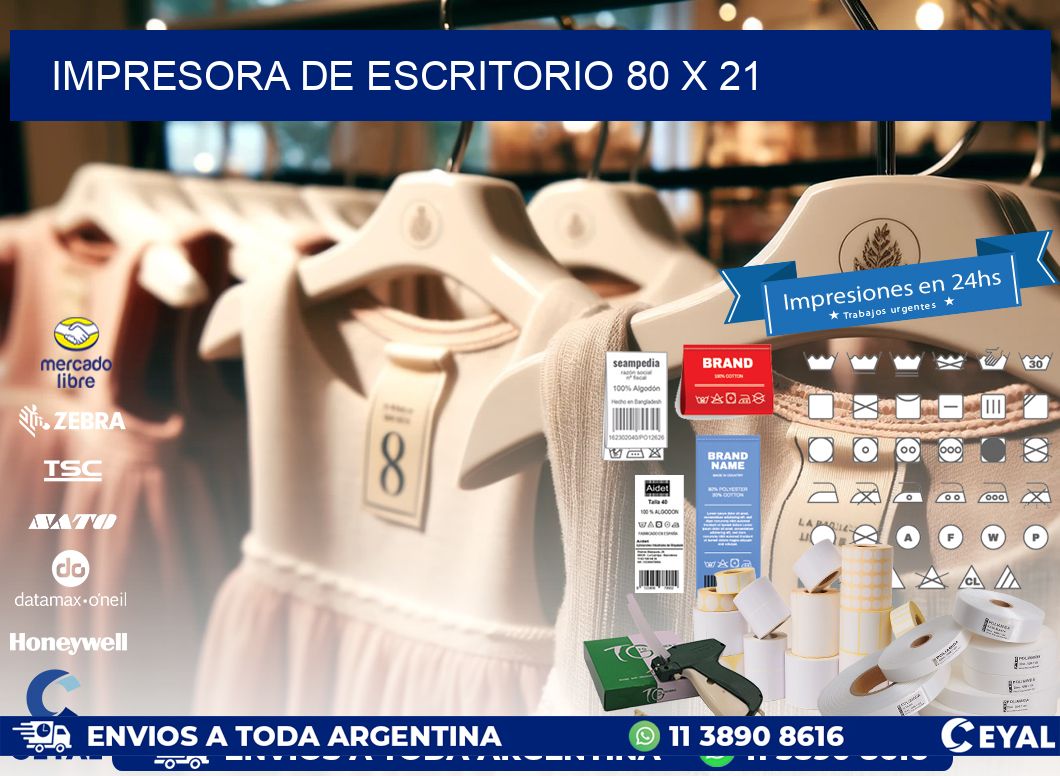 impresora de escritorio 80 x 21