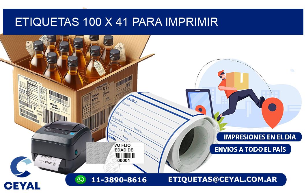 ETIQUETAS 100 x 41 PARA IMPRIMIR