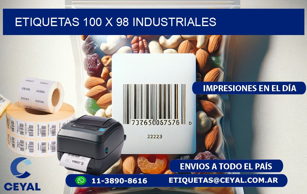ETIQUETAS 100 x 98 INDUSTRIALES