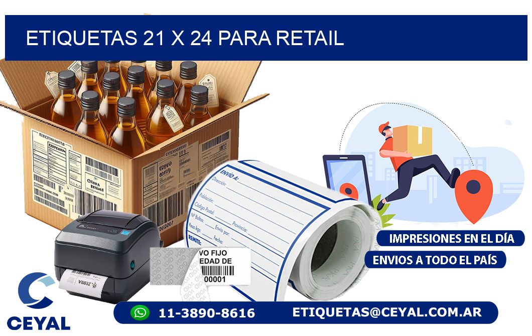 ETIQUETAS 21 x 24 PARA RETAIL