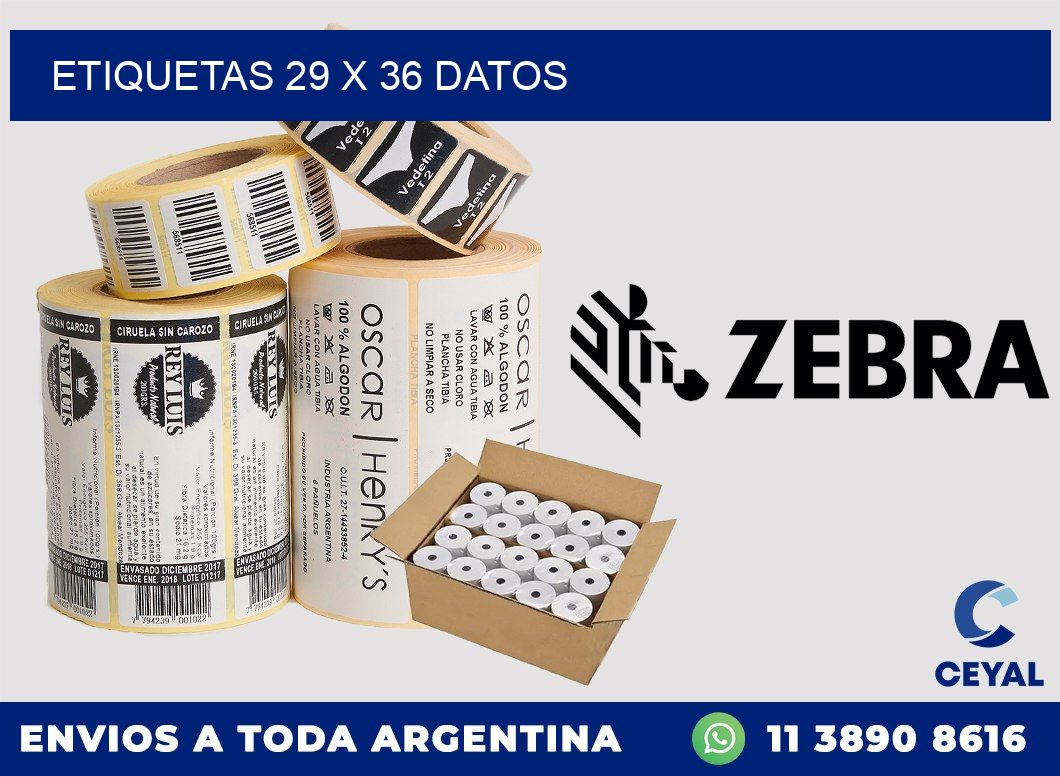 ETIQUETAS 29 x 36 DATOS