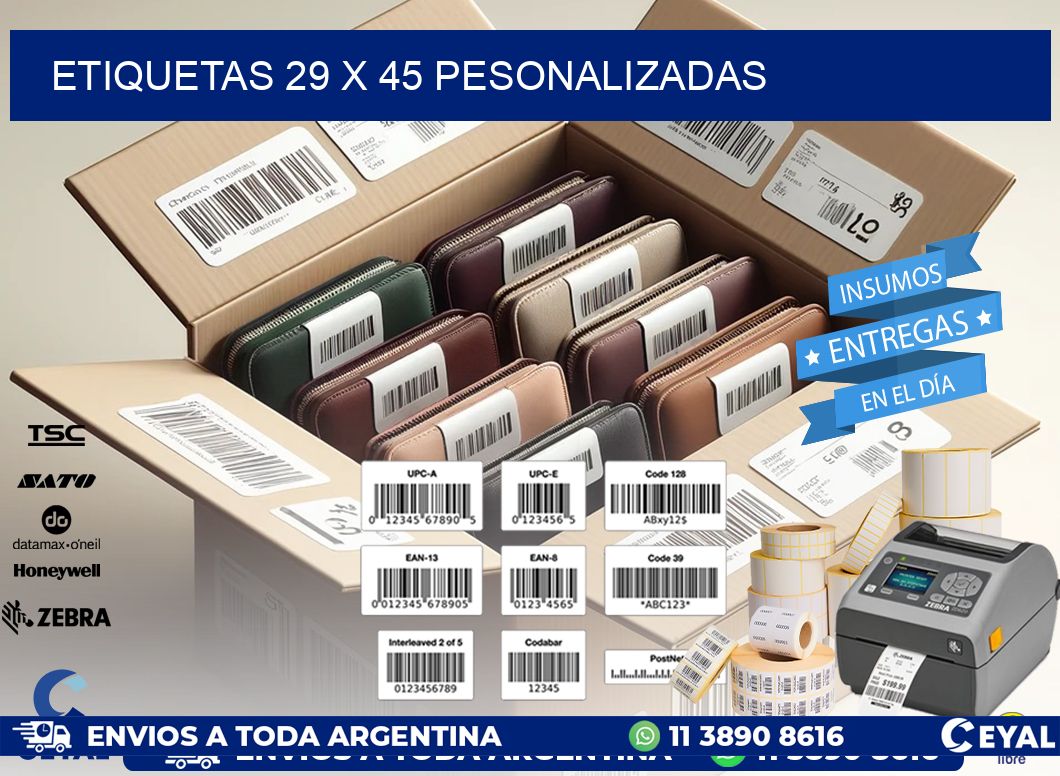 ETIQUETAS 29 x 45 PESONALIZADAS