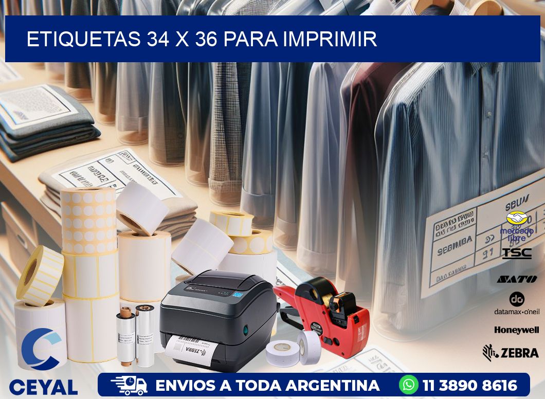 ETIQUETAS 34 x 36 PARA IMPRIMIR