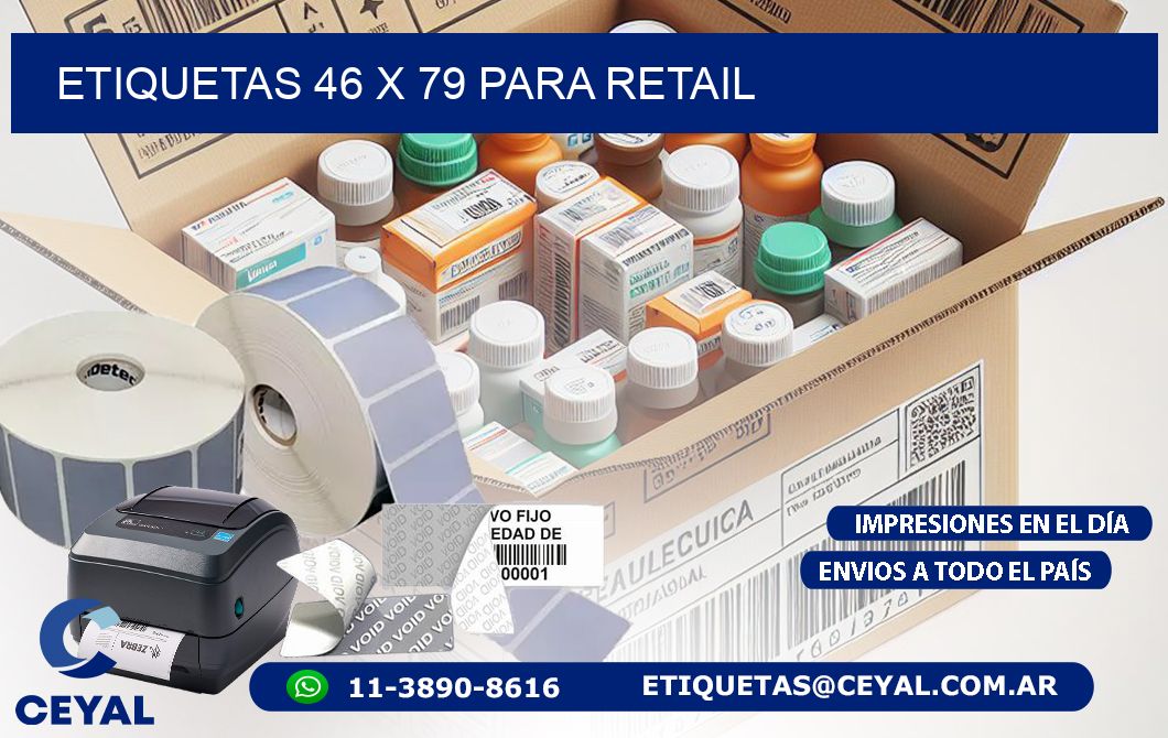 ETIQUETAS 46 x 79 PARA RETAIL