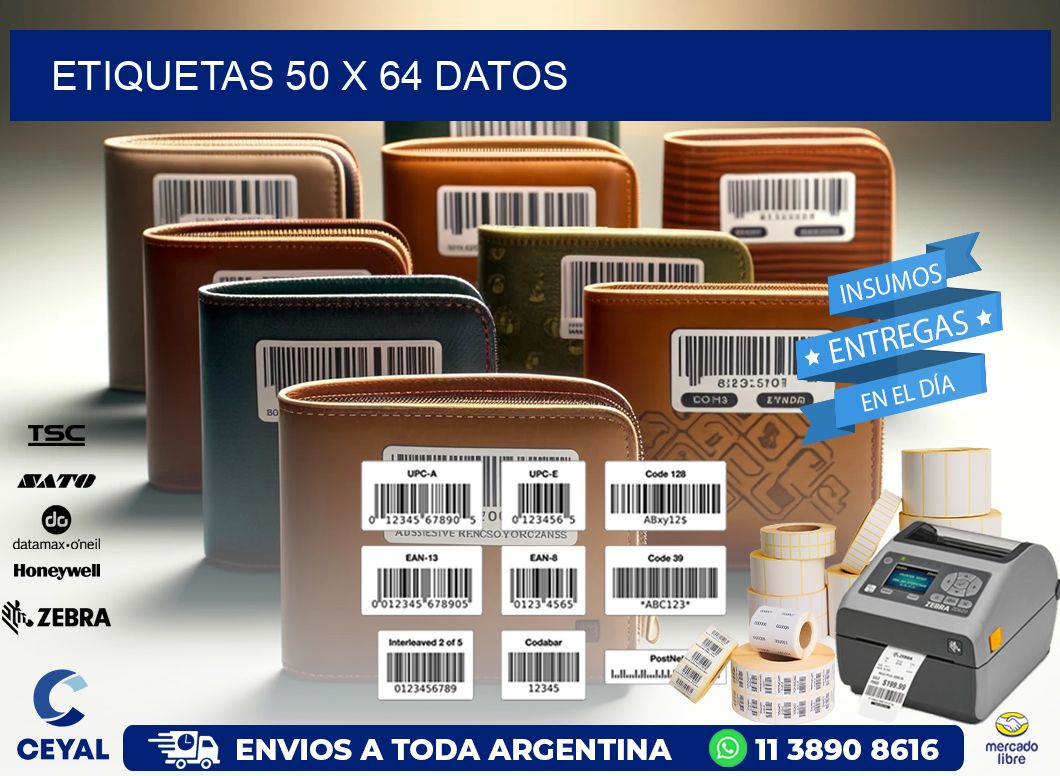 ETIQUETAS 50 x 64 DATOS